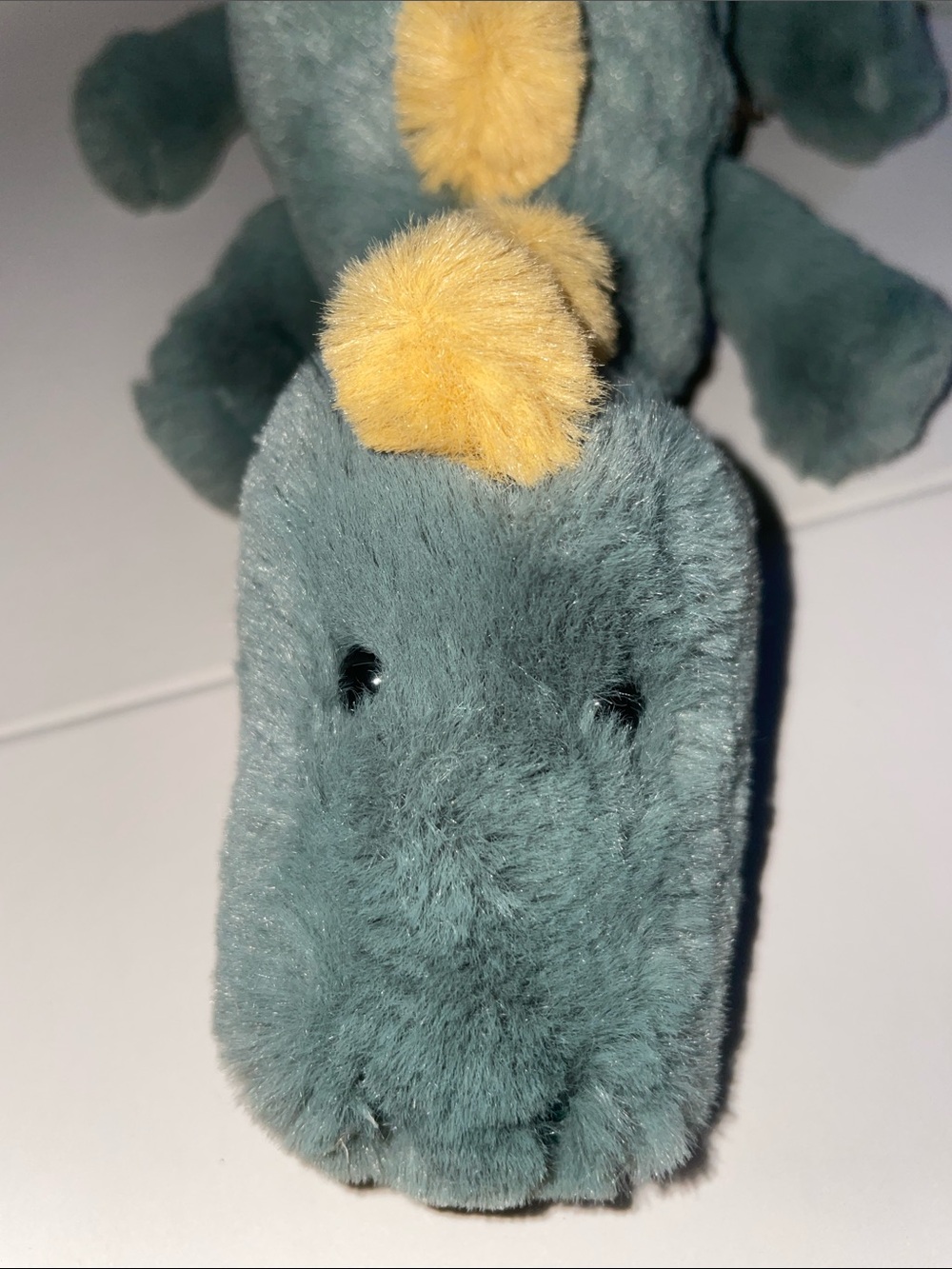 New with tags Jellycat Teal Little Douglas Dino Stegosaurus dinosaur Plush - Picture 4 of 6